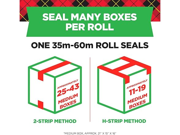 Scotch Tough Grip Moving Packing Tape, Clear 3Pk