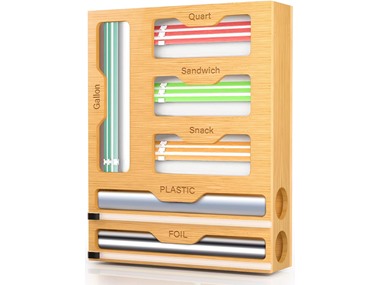 $19.99, Was $29.99, 33% Off! Bag Organizer/Plastic Wrap Dispenser dealfomo