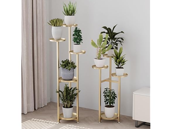 Corner Plant Shelving Multi-Layer Heavy Duty Metal Flower Pot Stand 