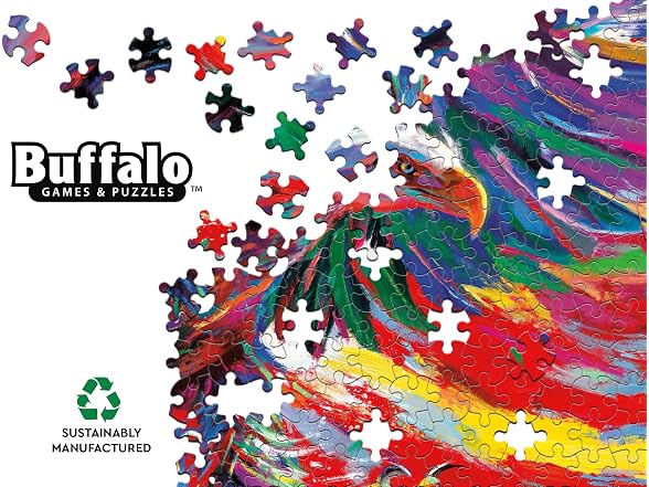 Buffalo Games Eagle of Freedom, Patriotic Puzzle, 500 Piece