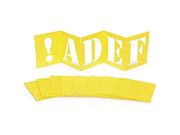 Darice Poster Stencils Alphabet Plus