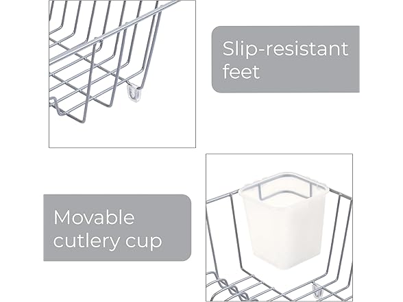 Smart Design Dish Drainer Rack