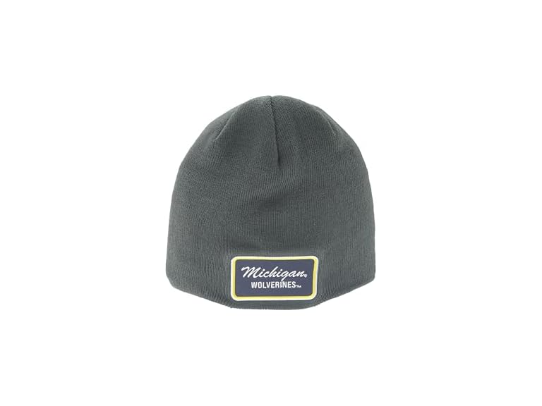 ZHATS Standard NCAA Officially Licensed Beanie Edge Patch Brick Charcoal