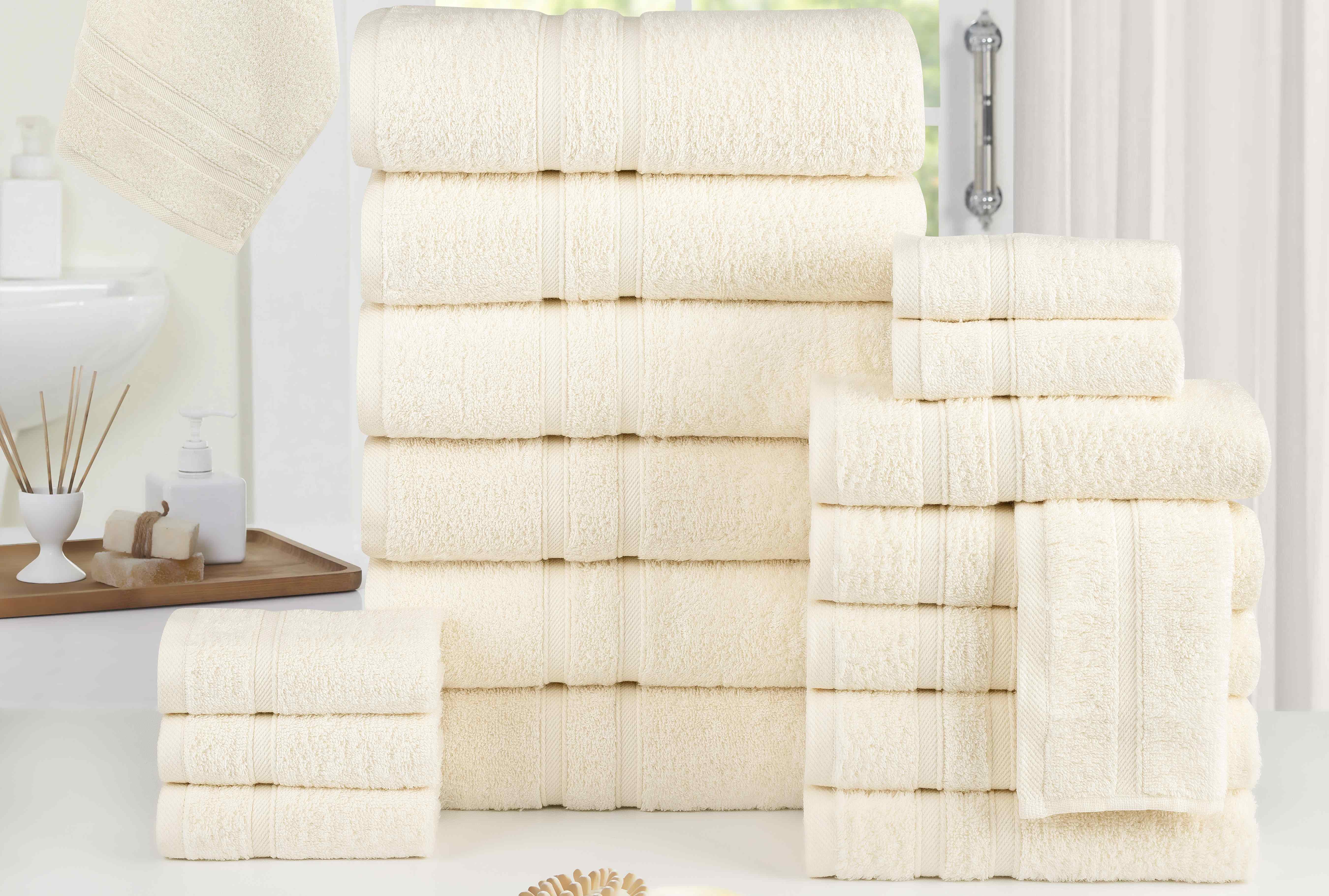 Bibb 18 Piece Egyptian Cotton Towel Set - Gallery 12