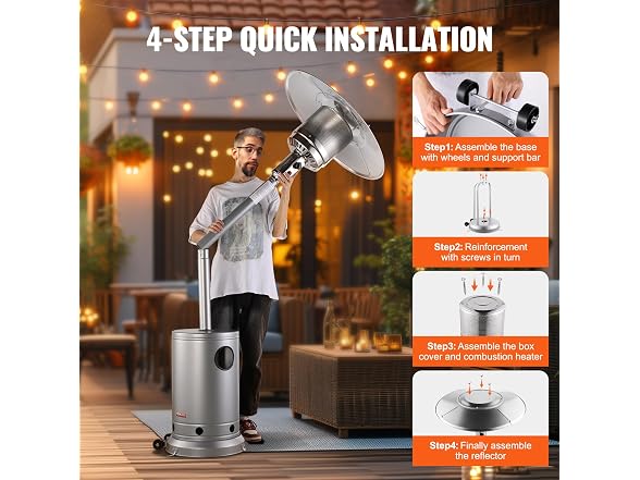 VEVOR 50000BTU Patio Heater