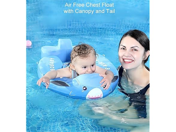 Lanckeli Baby Pool Float with Canopy