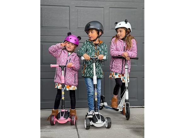 Nattork White Kids Scooter for Age 3-10