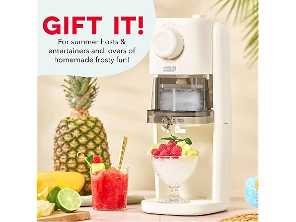 Dash Pro Shaved Ice Machine, Adjustable Blade, Cream