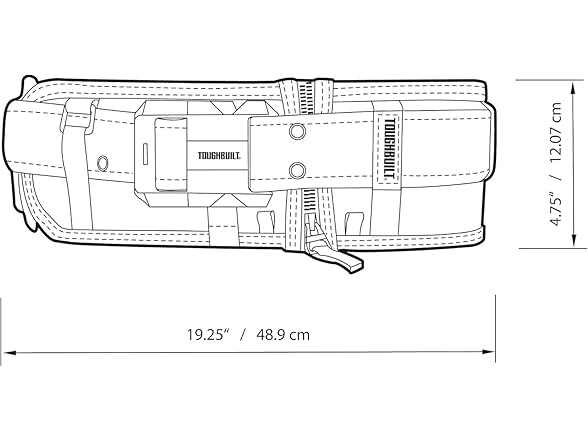 ToughBuilt TB-CT-41P Pro Padded Belt Heavy Duty Buc