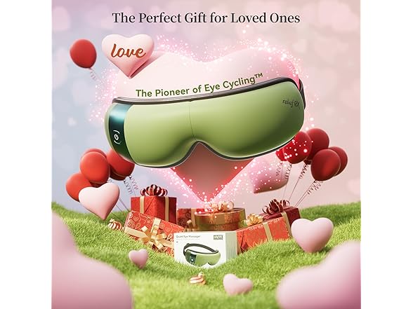 ReliefRX Eye Massager Heat/Cool Sage Green