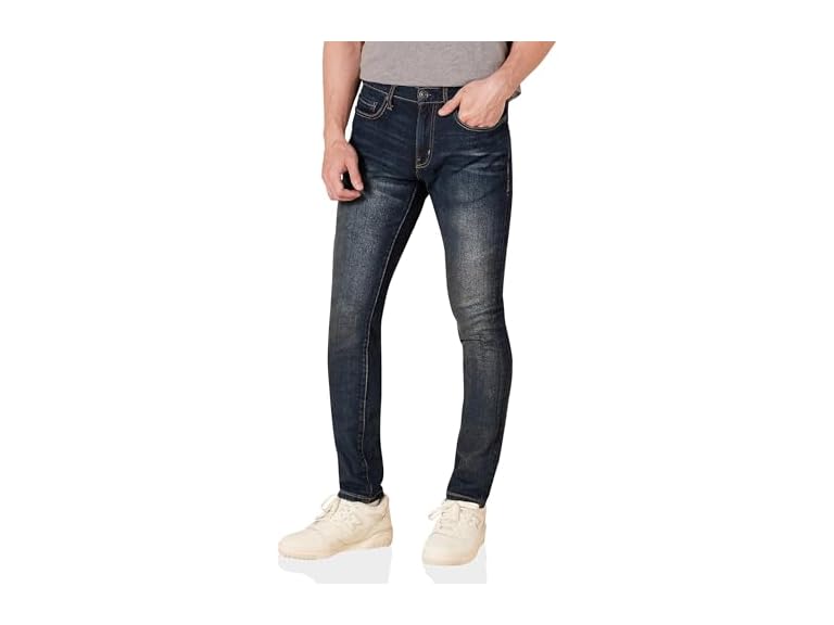 Amazon Essentials Men's Skinny-Fit Stretch Jean - Discontinued Colors, Dark Wash, 38W x 28L