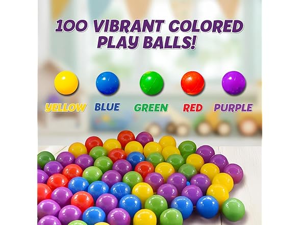 Sunny Days Entertainment 100 Ct Multi Colored Play Balls