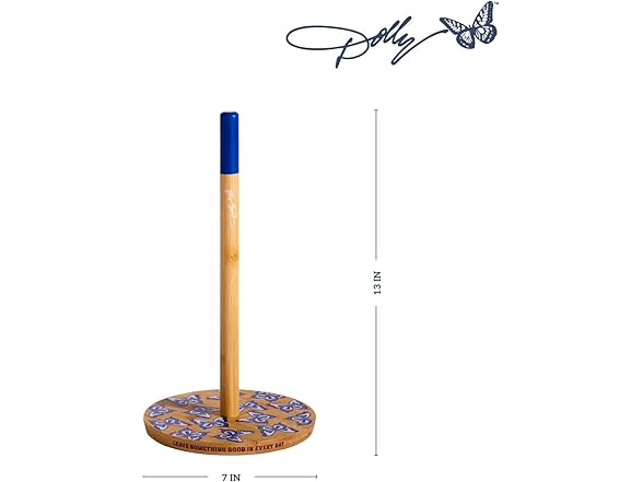 Dolly Parton Bamboo Paper Towel Holder