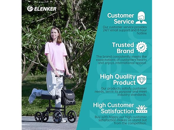 ELENKER BC2170625080003 Knee scooter