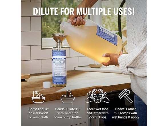 Dr. Bronner's Dr. Bronner's Peppermint Soap 1gal
