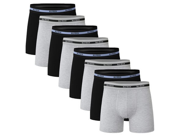 Black x4 - Heather Grey x4