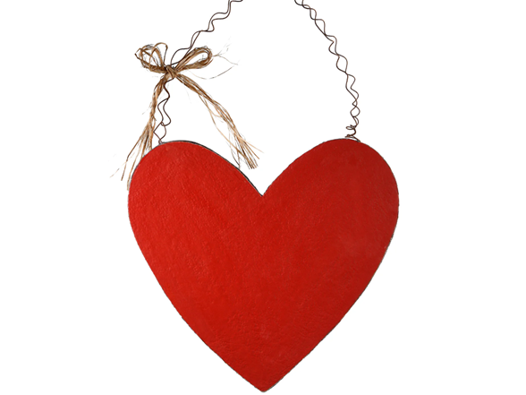 Valentine's Wooden Heart Decoration