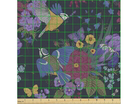Lunarable Vintage Fabric by The Yard