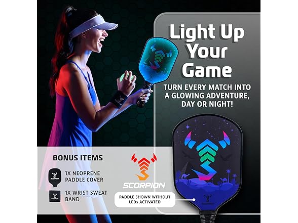 SCORPION Pioneer Pickleball Paddles LED