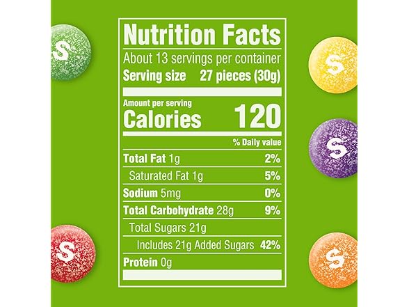 SKITTLES Sour Chewy Candy, Share Size, 13.7 oz.