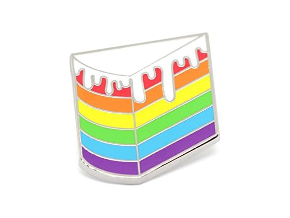 Compoco Lapel Pin Rainbow Cake