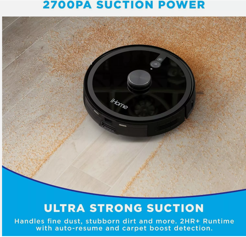 (NEW) iHome iHRVS1PRO-3BLK-RA AutoVac Nova S1 Pro - Gallery 18