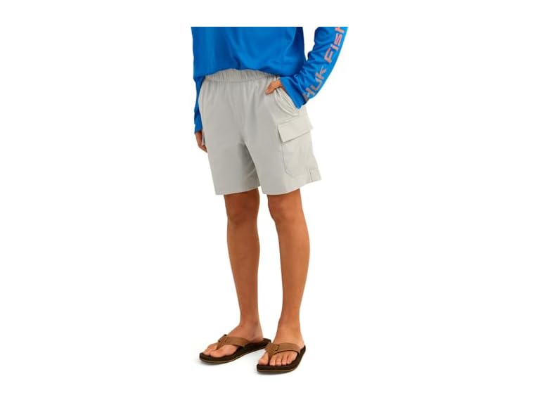 HUK Kids' Standard Creekbed Performance Fishing Cargo Shorts
