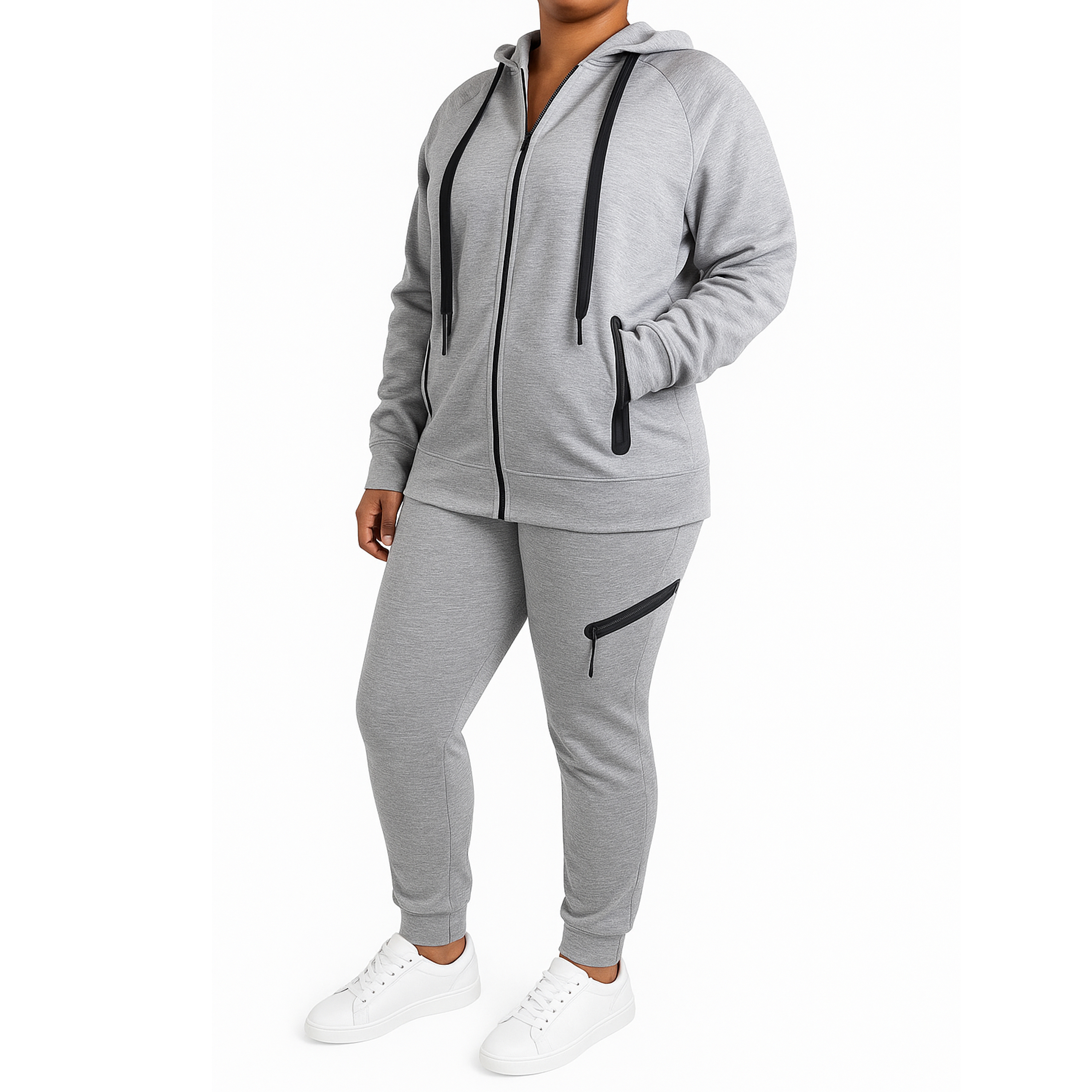 Women's Tech Fleece Hoodie & Jogger Set - Gallery 26