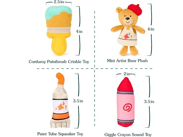 GUND Baby My Little Artist 5-Piece Plush Playset