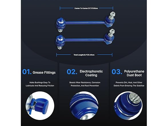 Hunqoeit K6662 Sway Bar End Links 2pc