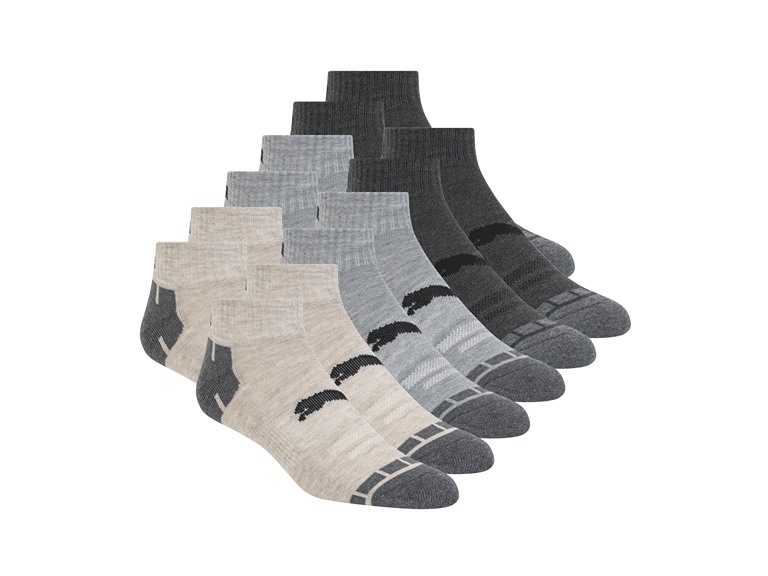 PUMA Men's 12-Pairs Quarter Crew Socks - Ultimate Training