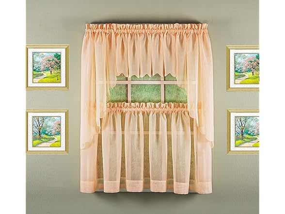 Today's Curtain Emelia Original Voile Valance 14"