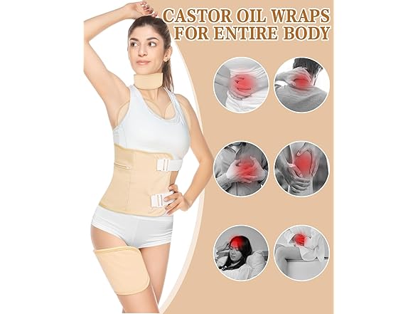 Castor Oil Body Wrap Kit Organic
