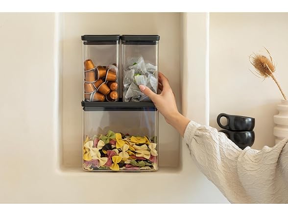 Brabantia TASTY+ Stackable Canister Set of Set of 3