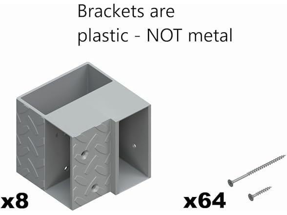 Heavyweight 2' x 4' Do-It-Yourself Workbench Kit,Gray