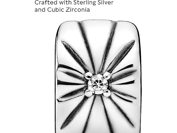 Pandora Sparkling Sunburst Clip Charm