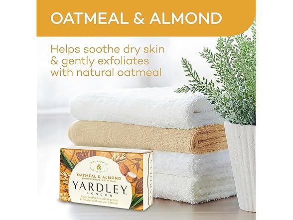 Yardley Oatmeal Soap 4oz 3pk