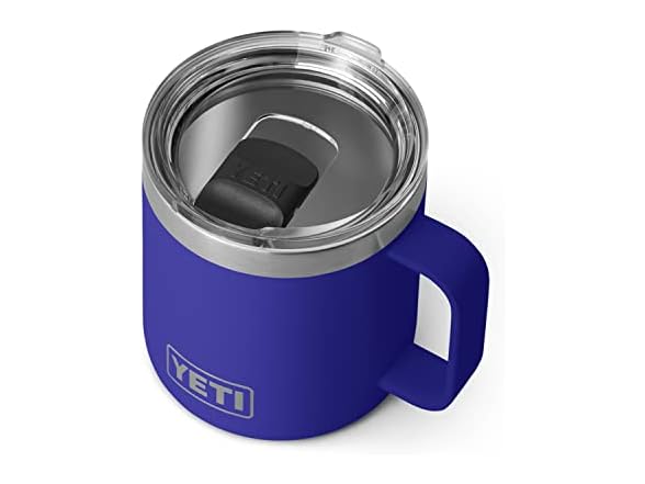YETI Stainless Steel Rambler Drinking Cup, 14oz, Offshore Blue