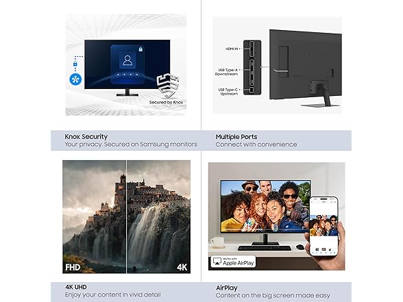 Samsung 43" UHD Monitor | LS43FM702UNXZA