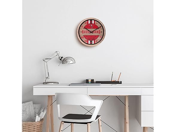 TAMPA BAY BUCCANEERS Barrel Wall Clock