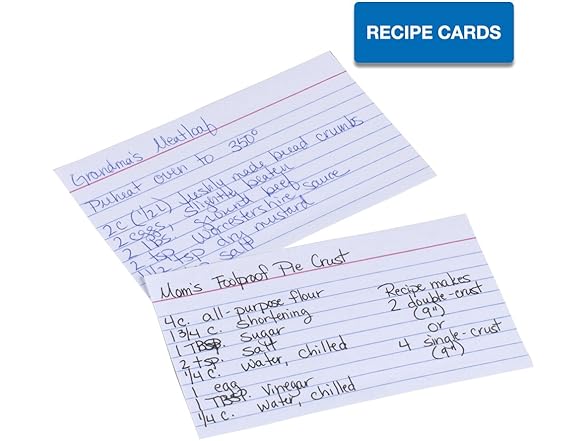 Mead Lined Index Cards, Note Cards