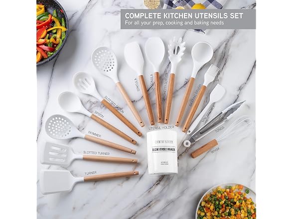14-Piece Non Stick Silicone Utensil Set
