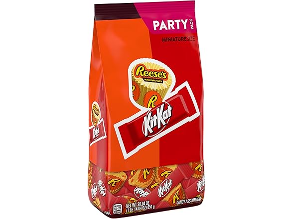Kit Kat Reeses Assorted Milk Choc Party
