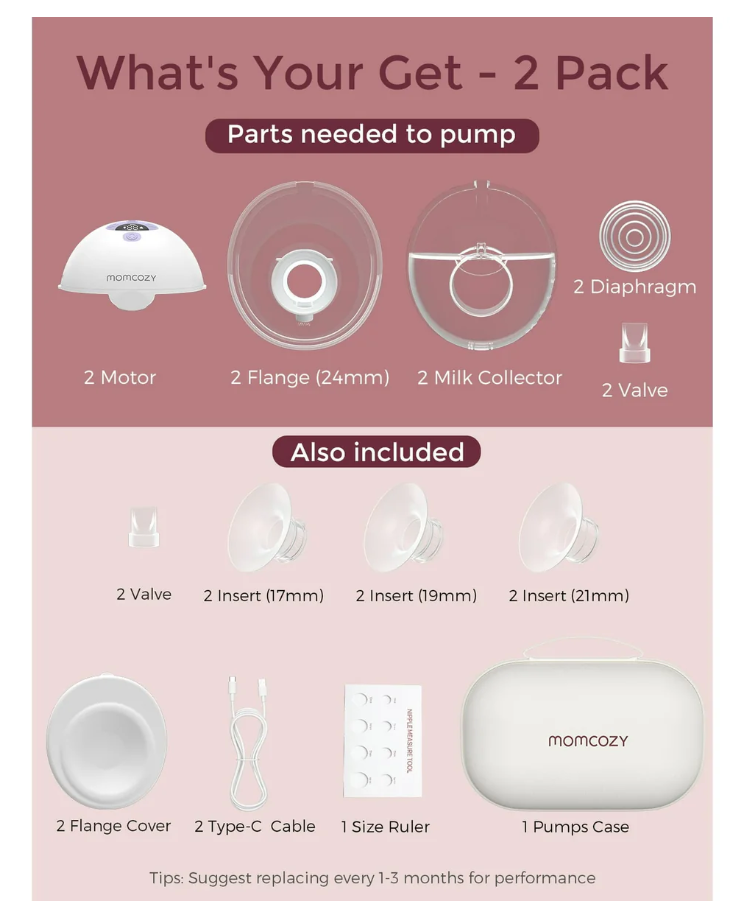 Momcozy M5 Hands-Free Wearable Breast Pump - Gallery 10