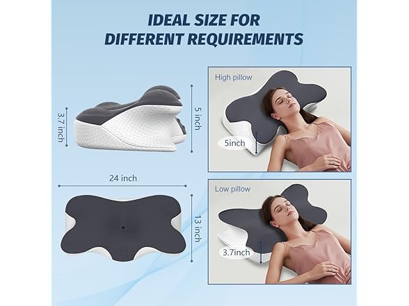 Jpoht BC820025080023 side sleeper pillow