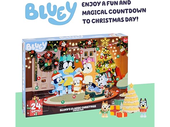 Bluey Advent Calendar Pack Toys
