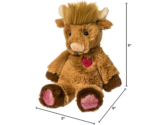Mary Meyer Stuffed Animal 9-Inches, Honey Highland Cow