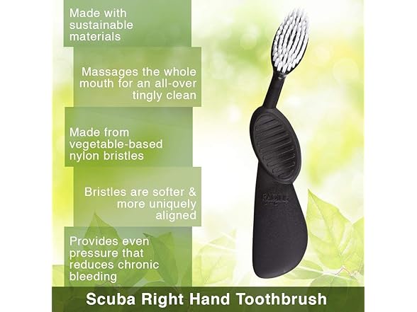 RADIUS Flex Brush Left Hand Blk/Wht
