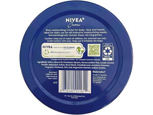 Nivea Creme Moisturizing 13 5 Ounce Tin