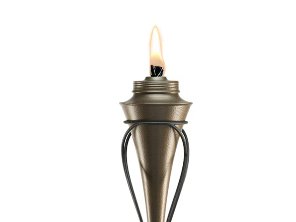 TIKI Kiawah 65-in Copper Garden Torch